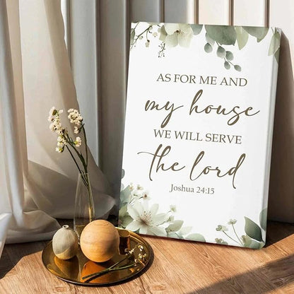 HIWX Christian Wall Decor, as for Me and My House Bible Verses Sage Green - Image 7