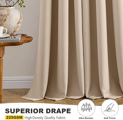 MIULEE Blackout Curtains for Bedroom Living Room 2 Panels, Thermal Insulated - Image 6
