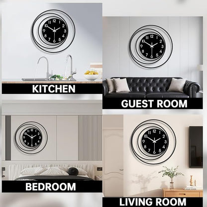 Dankeit 16inch Decorative Wall Clock, Silent Non-Ticking Quality Quartz Battery - Image 6