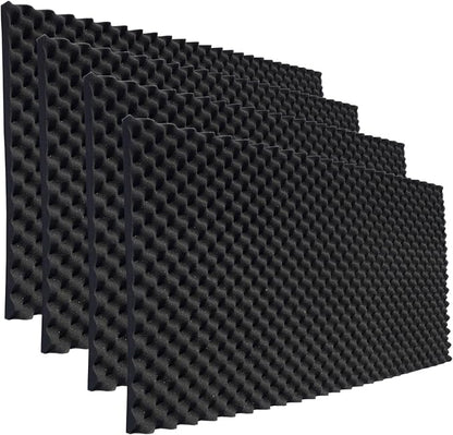 4 Pack Sound Proof Foam Panels for Walls, High Density Fire Resistant by Unknown