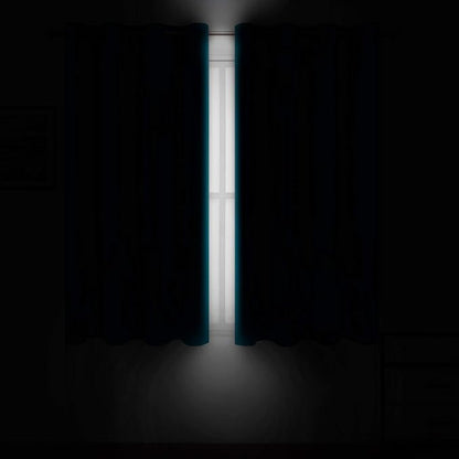 LEMOMO Turquoise Thermal Blackout Curtains/52 x 72 Inch/Set of 2 Panels Room - Image 3