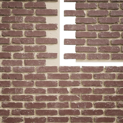 EverStone Aged Brick Faux Brick Panel, 46 7/8"W x 27"H x 1 1/4"D, Old Town Color - Image 9