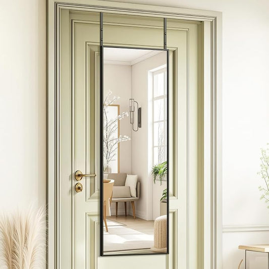 Kosmonia 48x14 Inch Full Length Tempered Glass Door Mirror by Kosmonia