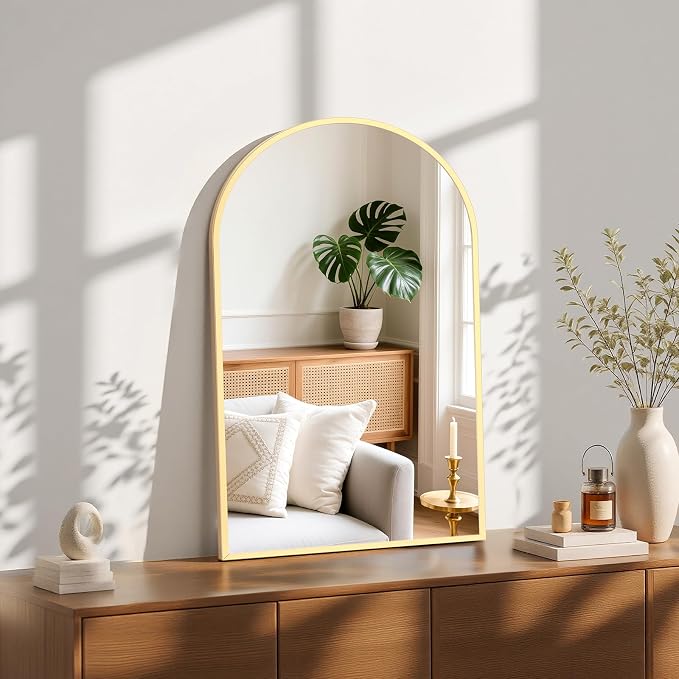 NEWBULIG 22X30 Inch Arched Bathroom Mirror by NEWBULIG