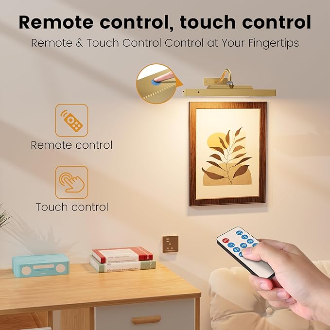 4 Pack Art Light Set, Remote Control Timer 3 Color Temps - Image 4