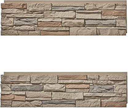 Faux Stone Wall Panels 1-Pack PU Stone Veneer Siding, Mortarless 46.25x12.88 - Image 4