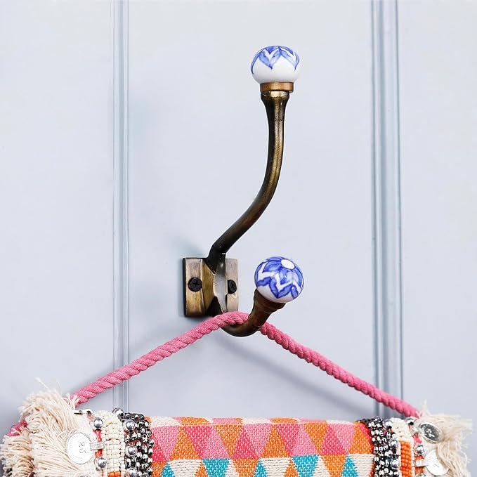 IndianShelf 44Lb. 6 Pieces Heavy Duty Decorative Double Hooks - Image 5