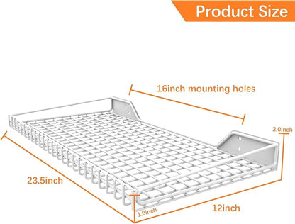 WALMANN 2 Pack Garage Wall Shelf, 23.5" x 12" Wall-Mounted Storage Shelves - Image 3