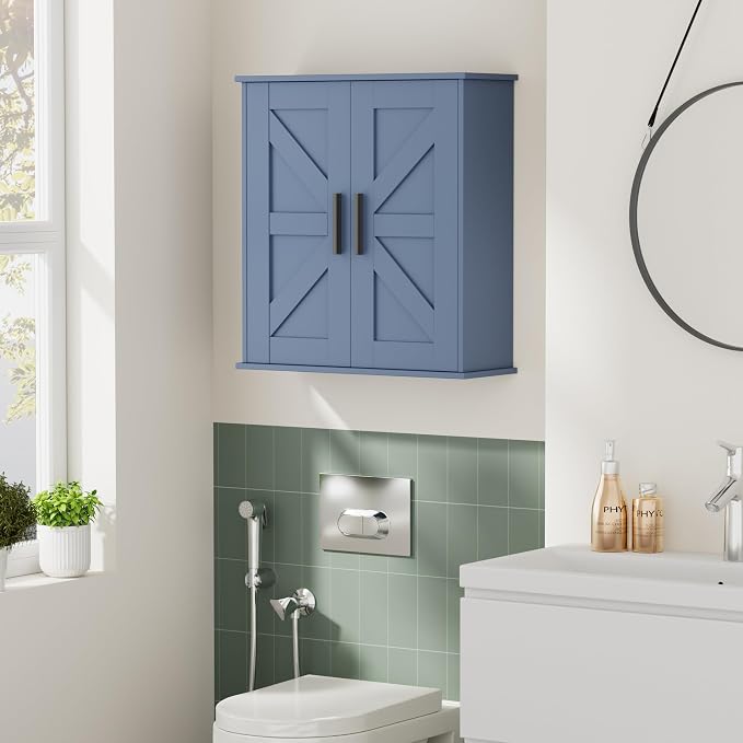 Homleke Bathroom Wall Cabinet, Over Toilet Storage Cabinet - Image 7