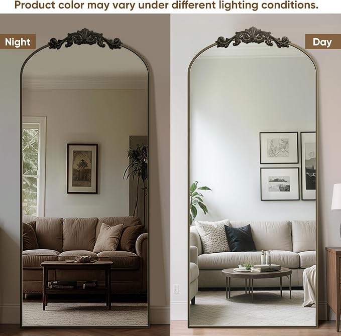 Antok Arched Full Length Mirror, Full Body Mirrors - Image 3