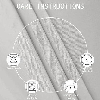 LEMOMO Light Grey Blackout Curtains 38 x 63 Inch Length/Set of 2 Curtain - Image 4