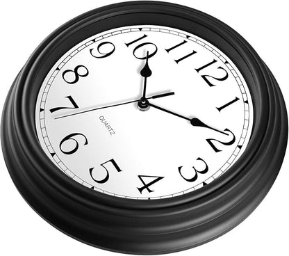 Foxtop Silent Non-Ticking Round Classic Clock Retro Quartz Decorative Battery - Image 4