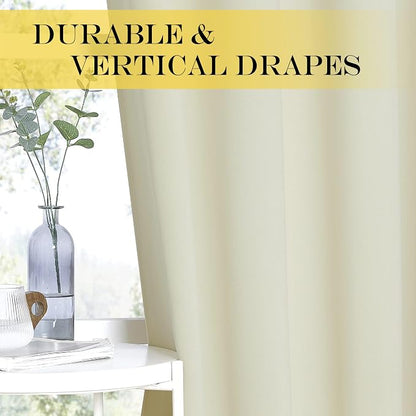 NICETOWN Blackout Drapery Curtain Panel 90 inches Long - Image 4