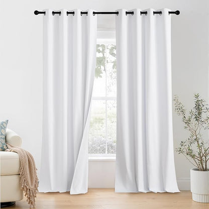 NICETOWN 100% Blackout Window Curtain Panels 102 inch Length by NICETOWN