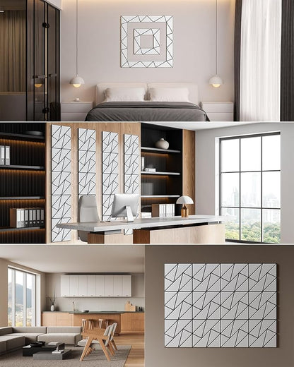 22-Pack Felt Acoustic Panels, Peel & Stick Sound Proof Foam Panels - Image 6