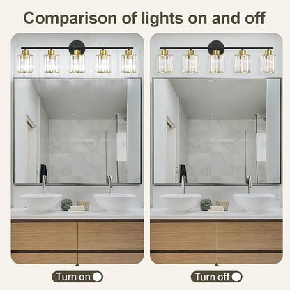 Crystal Bathroom Light Fixtures, Bathroom Lighting Fixtures Over Mirror - Image 7