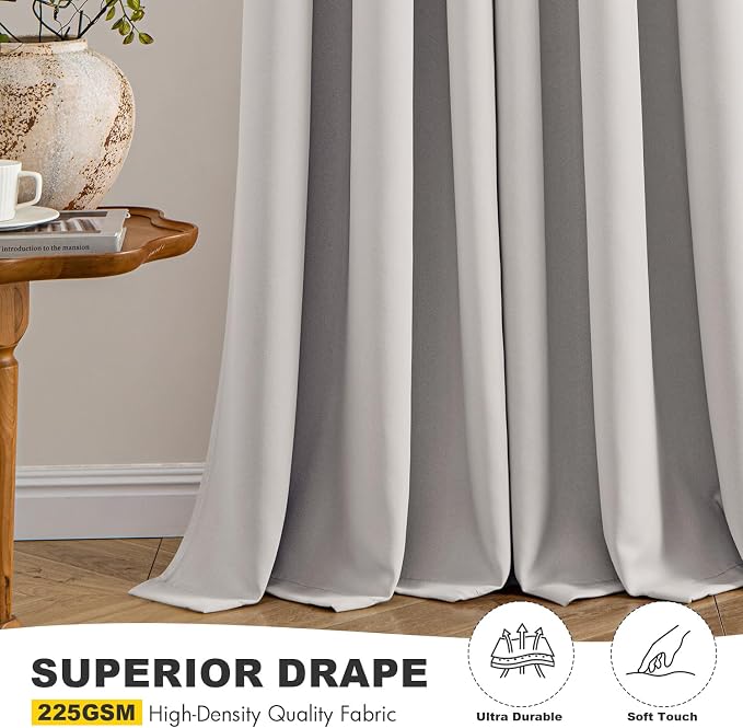 MIULEE Blackout Curtains for Bedroom Living Room 2 Panels, Thermal Insulated - Image 5