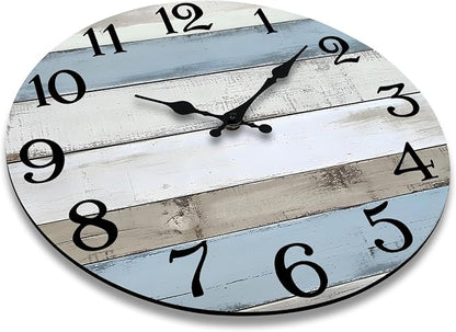 JoFomp 14 Inch Wall Clocks Battery Operated, Silent Non Ticking Wall Clock Wood - Image 5