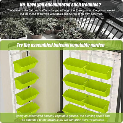 Kaibrite 8 Pockets Vertical Garden Wall Planter Raised Beds Hanging Planter - Image 3