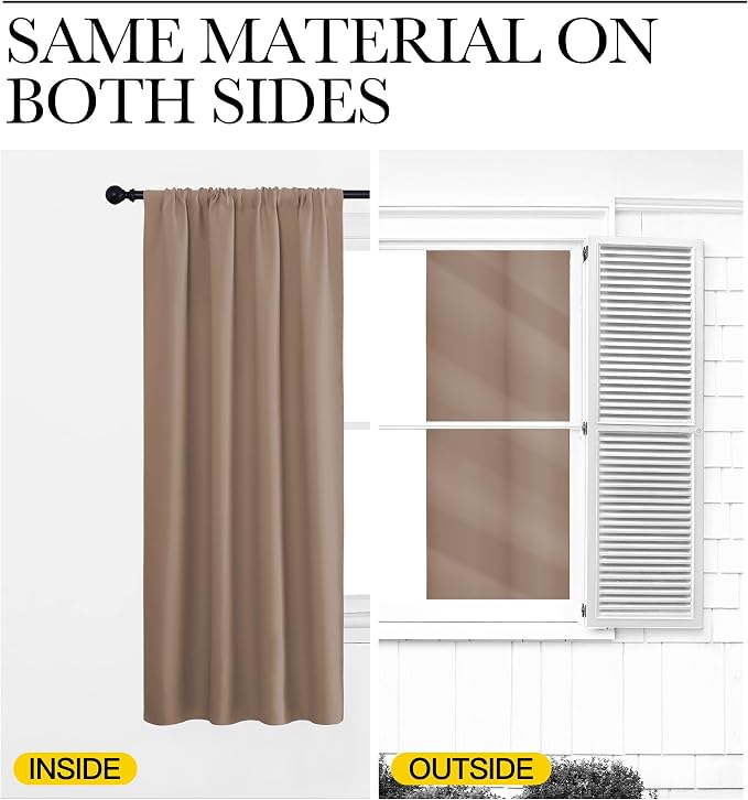 NICETOWN Kitchen Window Blackout Curtains - Image 6