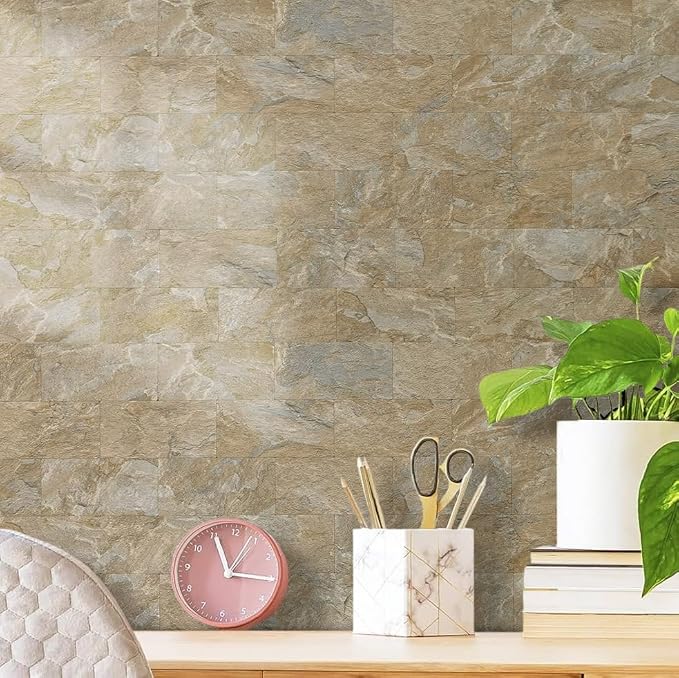 AULIGET Sandstone Peel and Stick Backsplash Wall Tiles - Image 2