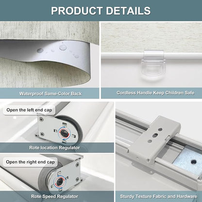Cordless Roller Shades Blackout Blinds - Image 6