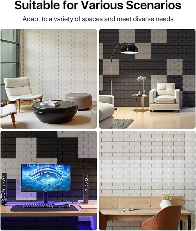 Soundproof Wall Panels Self-adhesive, 18 Pack Acoustic Panels Sound Absorbing - Image 5