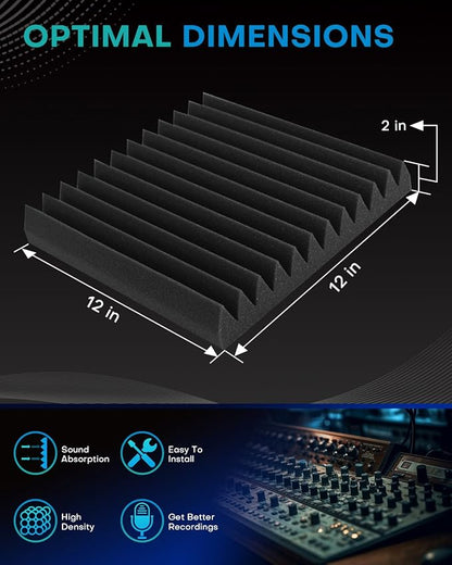 18 Pack Sound Proof Foam Panels - Image 2