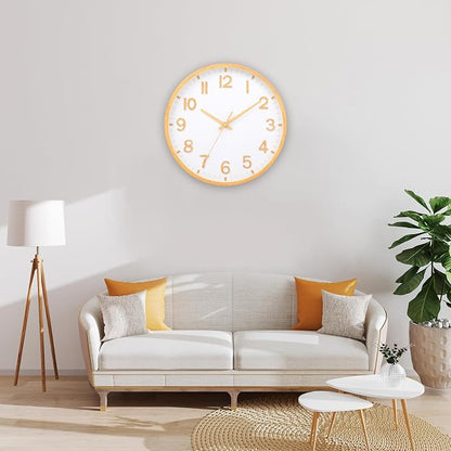 Wall Clocks Battery Operated 8 inch Modern Wall Clock, Silent Non Ticking Wall - Image 6