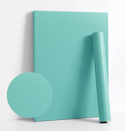 Dimoon 236.2''x17.7''Mint Green Peel and Stick Wallpaper Contact Paper Modern by DIYYOURMOON