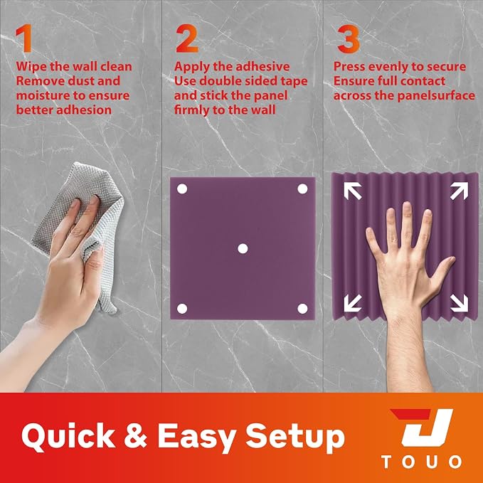 12 Pack Acoustic Panels – Sound Proof Foam Panels - Image 8