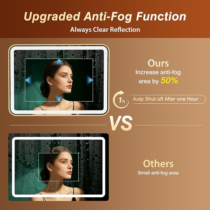 32x55 Inch LED Bathroom Mirror - Image 5