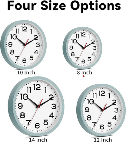 Roymnie Wall Clock Silent Non-Ticking Modern Clock Battery Operated 8 Inch - Image 3