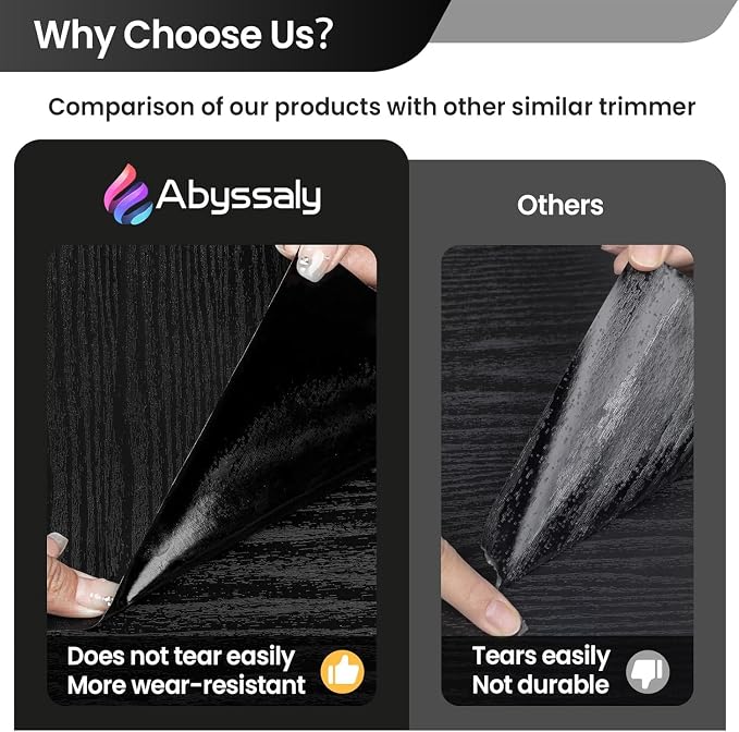 Abyssaly Black Wood Wallpaper 15.7 Inch X 196 Inch Peel and Stick Paper - Image 3