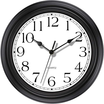 Foxtop Silent Non-Ticking Round Classic Clock Retro Quartz Decorative Battery by Foxtop