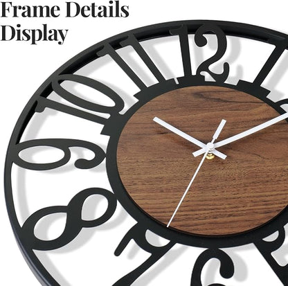 Cuspin 30 Inch Large Wall Clock, Silent Non Ticking Battery Operated Arabic - Image 4