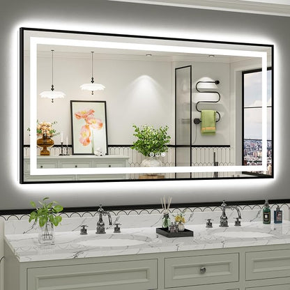 66x36 Inch LED Bathroom Mirror by Briivuemodernmirrors