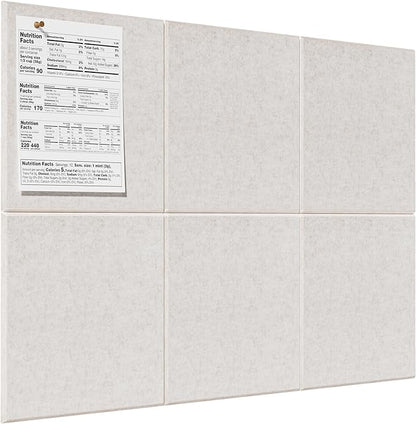 MaxGear Large Cork Board for Wall 36" x 24", Light Tan Bulletin Board, 6 Pack by MaxGear