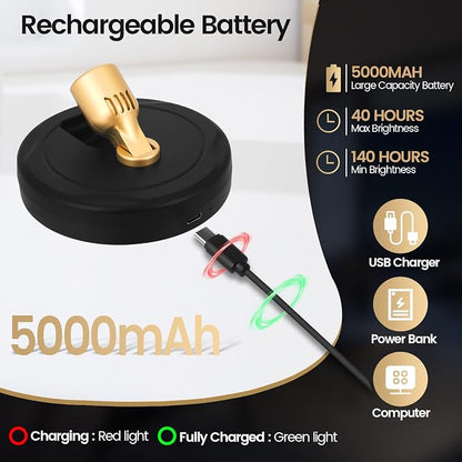 HAMVIDNE LED Spotlight, Rechargeable Battery Spot Lights - Image 2
