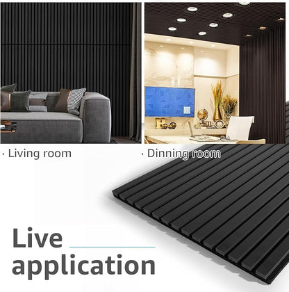 Art3d 4 Pack 47.2 x 23.6in. Wood Slat Acoustic Panels - Image 3