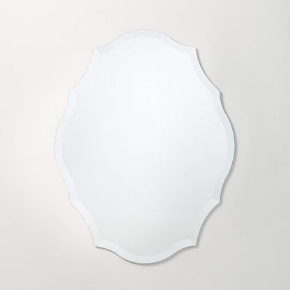 Better Bevel Frameless Oval Mirror | 23.5" x 30.5" Bathroom Wall Mirror by Better+Bevel
