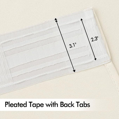 MIULEE Birch Back Tab Blackout Curtains 84 Inch Length 2 Panels Set - Image 4