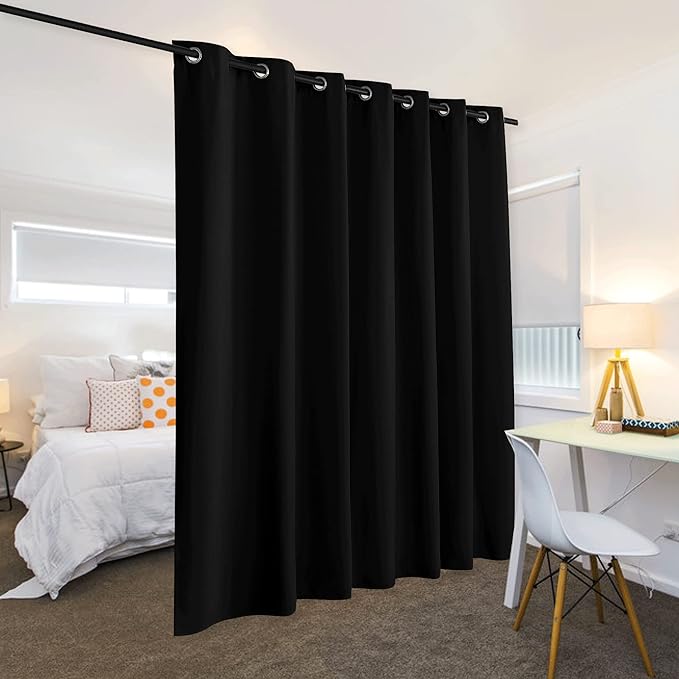 RYB HOME Space Divider Wall Panel, Room Darkening Drape - Image 3