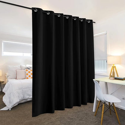 RYB HOME Space Divider Wall Panel, Room Darkening Drape - Image 3