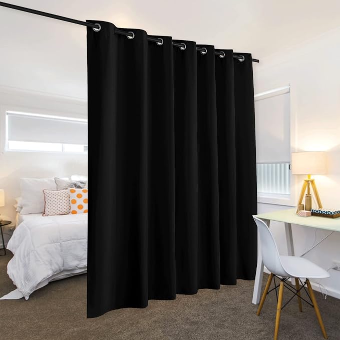 RYB HOME Privacy Curtain for Sliding Glass Door, Light Block Noise Reduce - Image 3