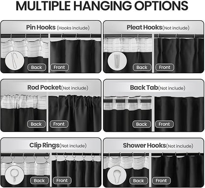 Floor to Ceiling Curtains for Wall Ceiling Mount Track, Room Separator Extra - Image 2