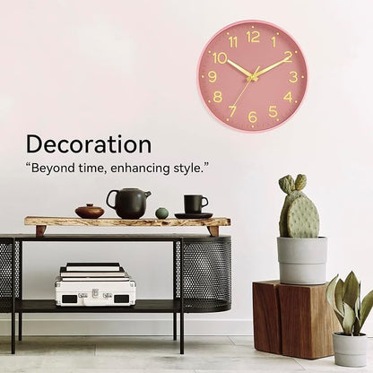 Roymnie Silent Wall Clocks Battery Operated 10 Inch-Modern Non Ticking Analog - Image 5