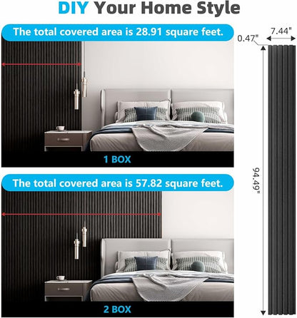 Art3d 6-Piece Wood Slat Panels for Stylish Interior Decor and Ceiling Decoration - Image 6