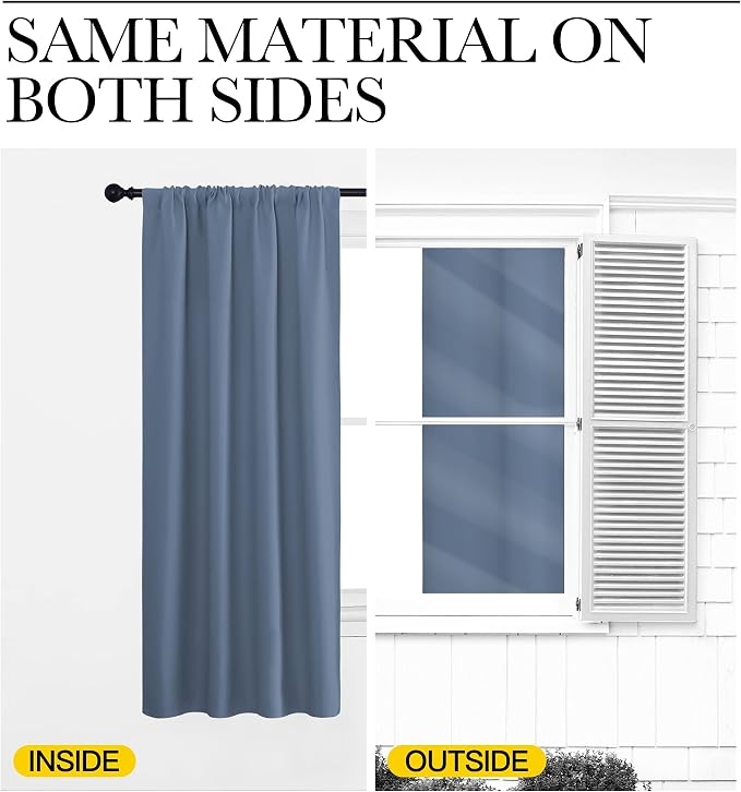 NICETOWN Living Room Curtains, Window Treatment Energy Saving Thermal Insulated - Image 6