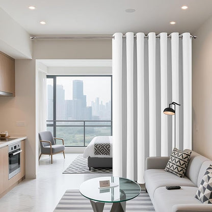 Joydeco Blackout Patio Sliding Door Curtains 84 Inches Long, Grommet Privacy - Image 2